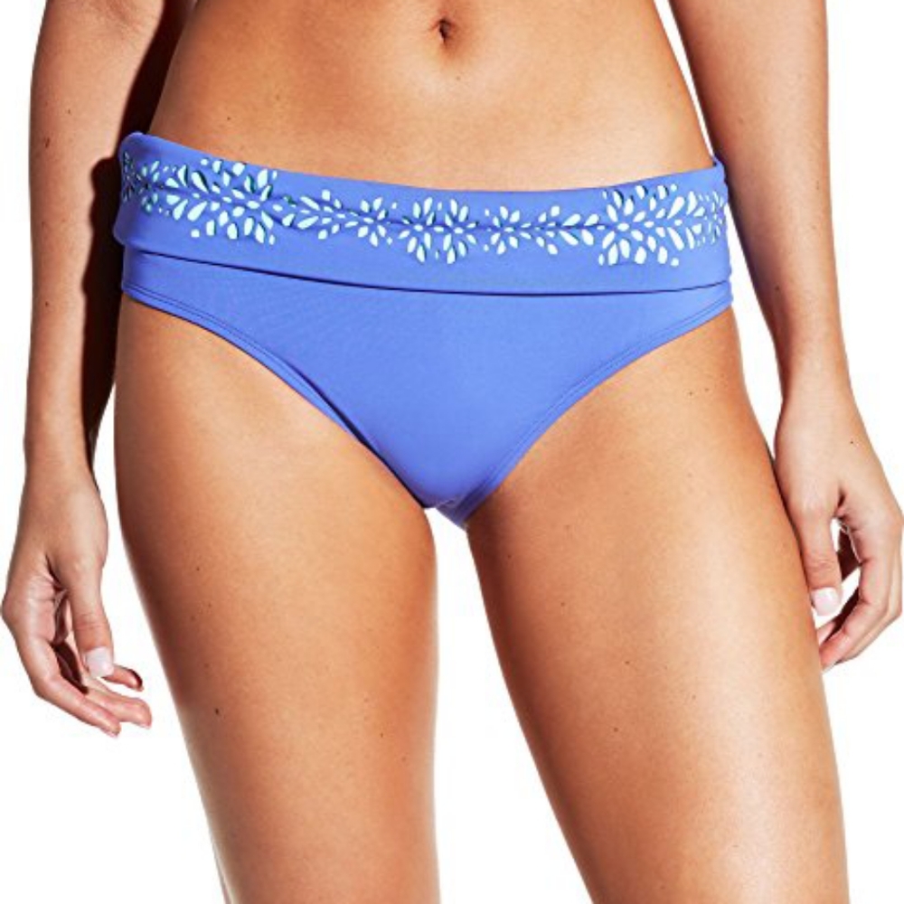 CALIA by Carrie Underwood Laser Cut Fold Over Bikini Bottom